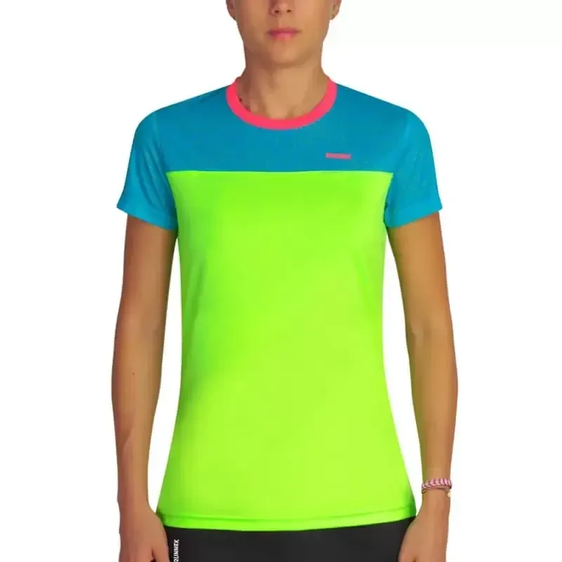 RUNNEK-Camiseta running mujer CUBE