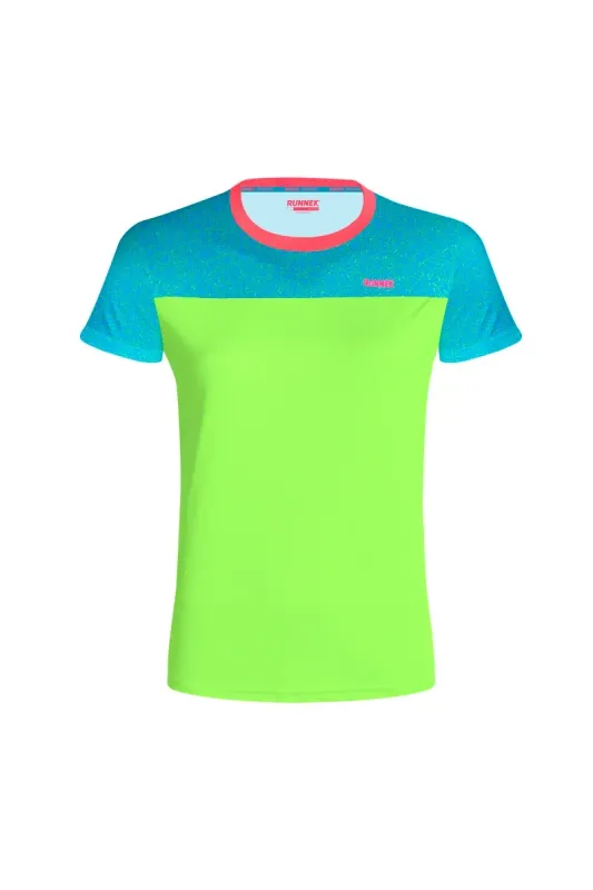 Camiseta técnica de manga corta Dry Fit Cube para mujer