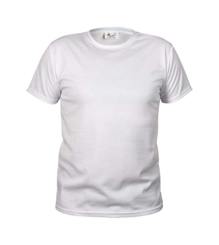 Camiseta técnica Star de manga corta Aqua Royal personalizada, COLORES: Blanco