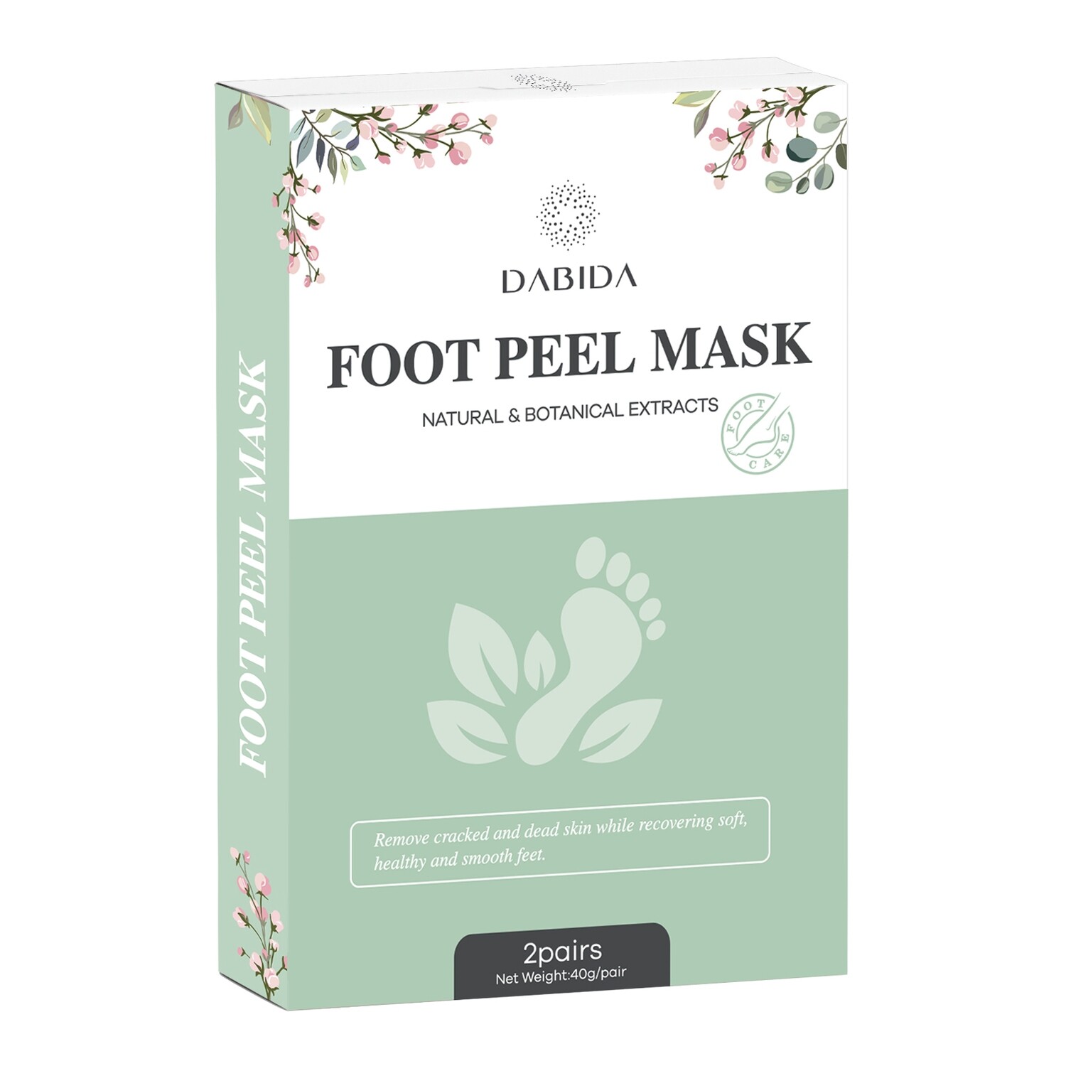 DABIDA Foot Peel Mask Exfoliating Foot Mask 2 Pairs