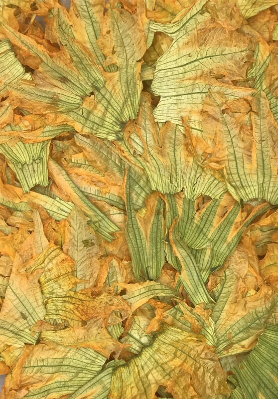 Fiori di zucchina  bio disidratati