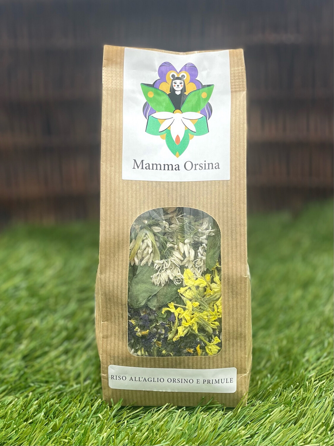 "Mamma Orsina" -  Aglio orsino e primule, confezione: 250g per 3 persone  in busta