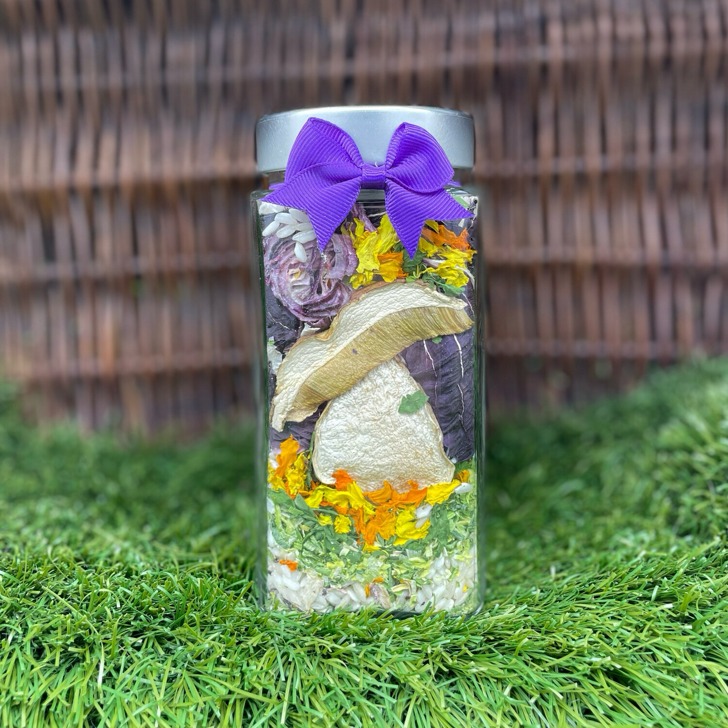 "La passione di Netina" -  Radicchio e Porcini, Confezione: 450g per  5 persone- Vaso di vetro