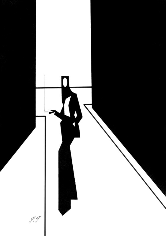 Limited Edition Fine Art Print Le Smoking by Piet Paris