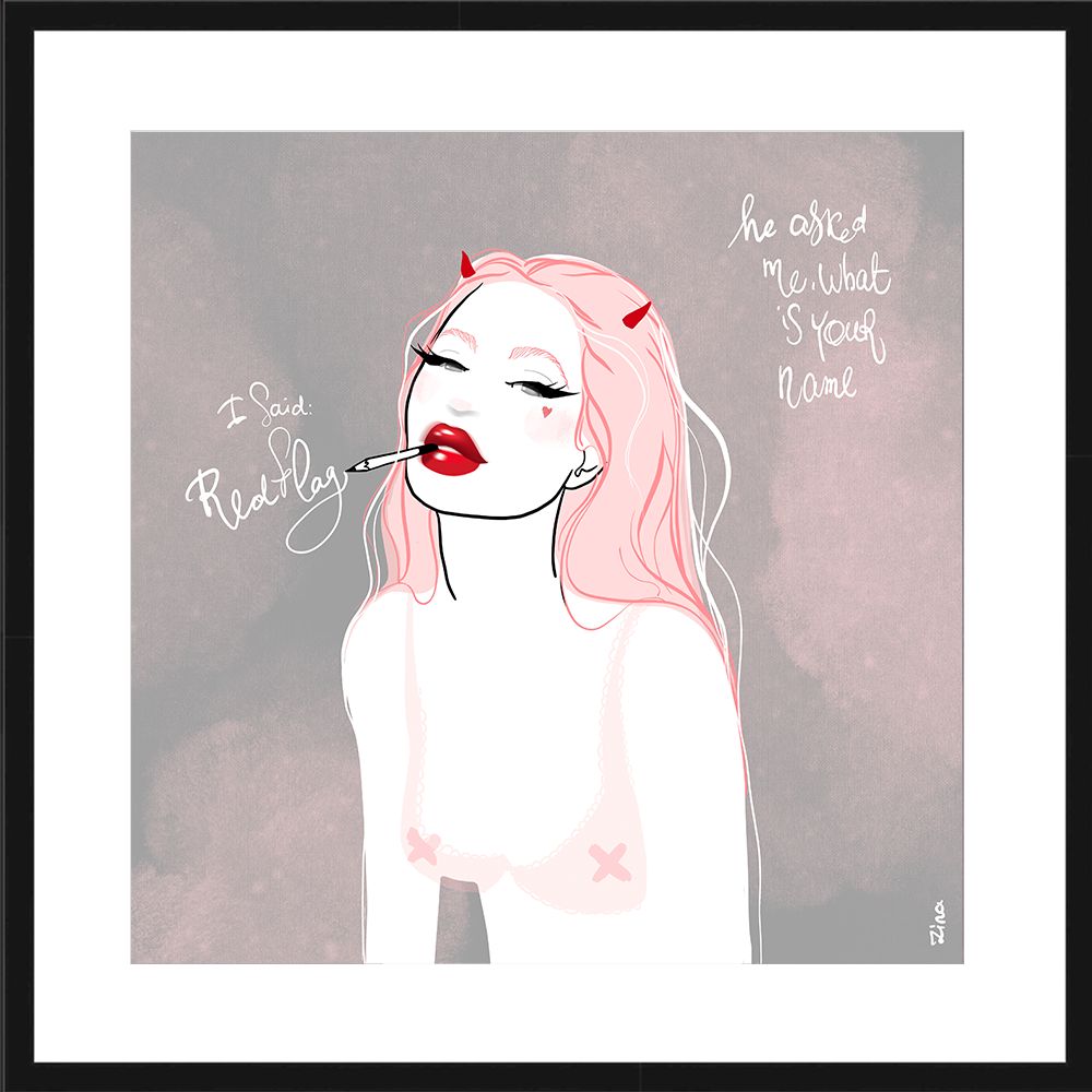 Exclusive Limited Edition ZINA - 'RED FLAG'  Exclusive Limited Edition ZINA - 'RED FLAG' 