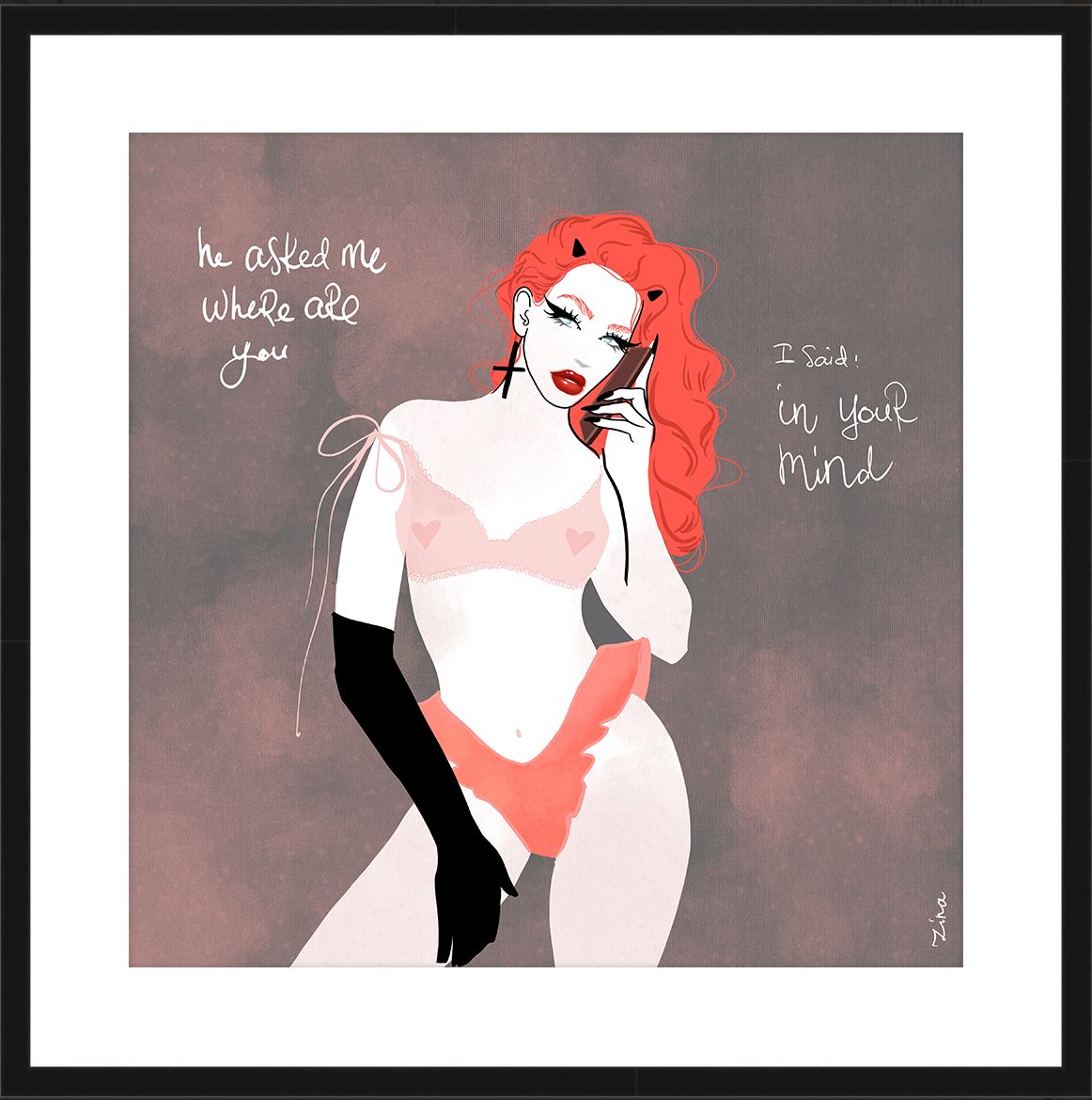 Exclusive Limited Edition ZINA - 'IN YOUR MIND'  Exclusive Limited Edition ZINA - 'IN YOUR MIND' 