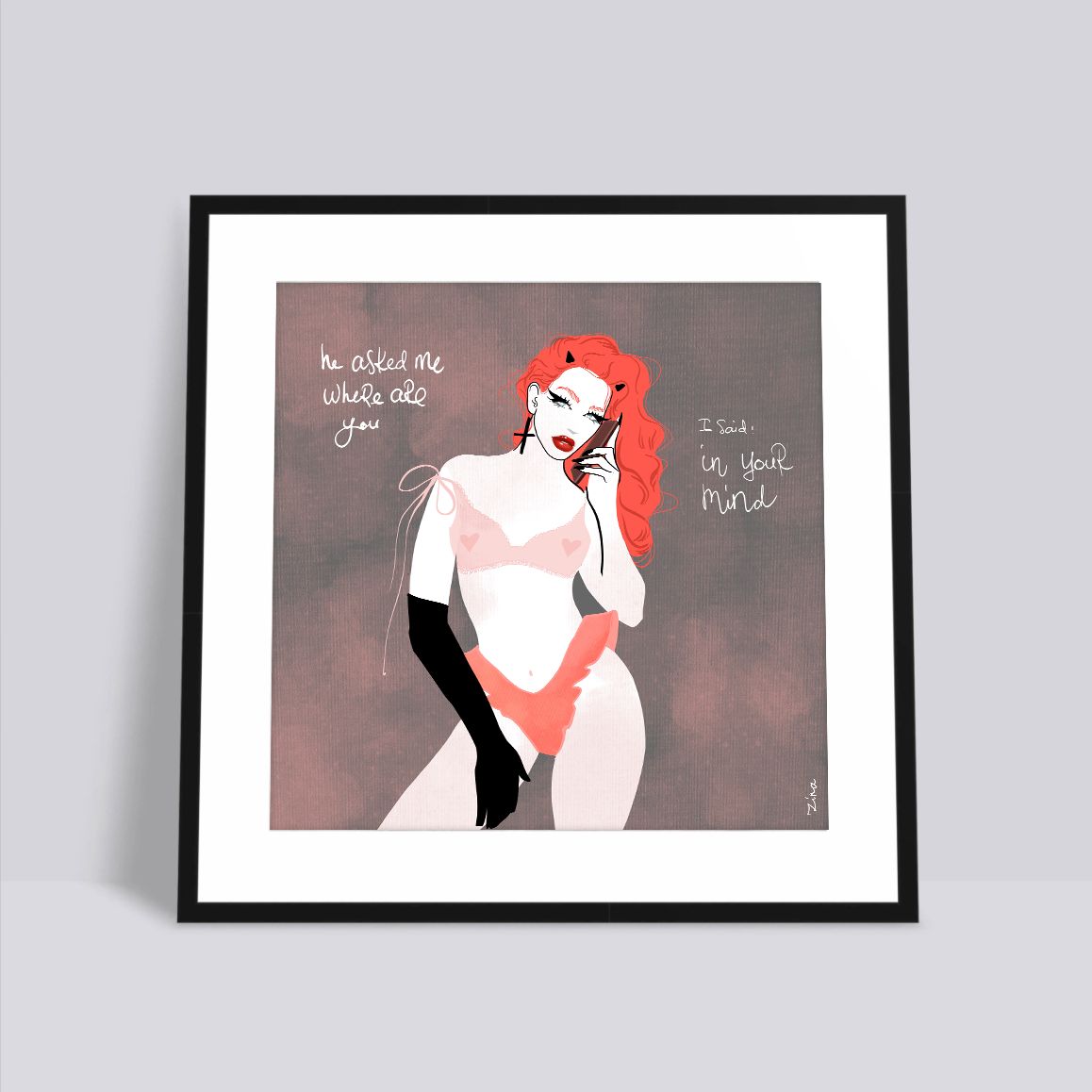 Exclusive Limited Edition ZINA - 'IN YOUR MIND' Exclusive Limited Edition ZINA - 'IN YOUR MIND' 