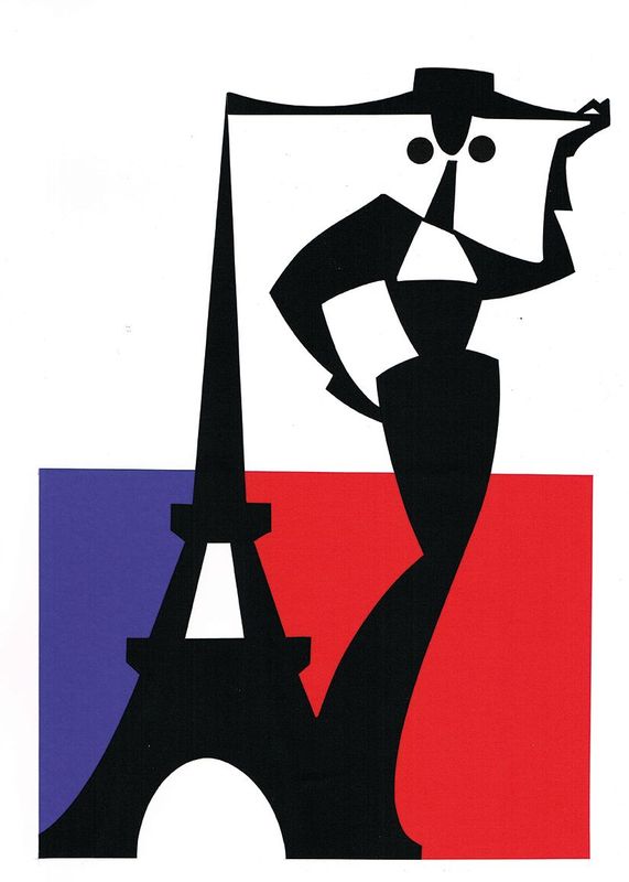 Unique Artwork  'CAPITALE DE LA MODE' by Piet Paris