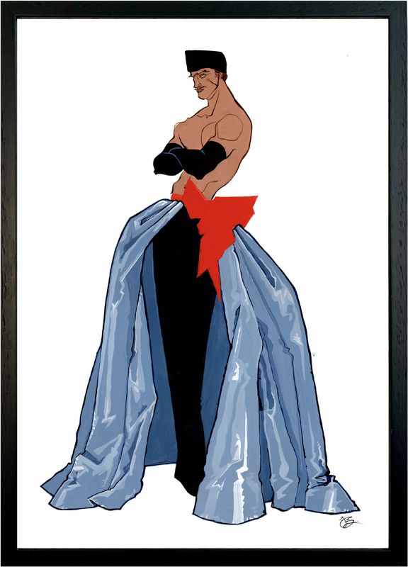 Blue , Unique WORK by Julian Stips