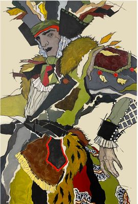 Bragi , Unique Work, 80 × 120 cm by Julian Stips Bragi , Unique Work, 80 × 120 cm by Julian Stips