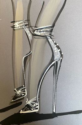 Astrid X Vos - ‘High Heels Silver’
