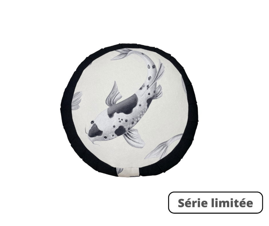 Coussin de méditation - Zafu Koï Noir