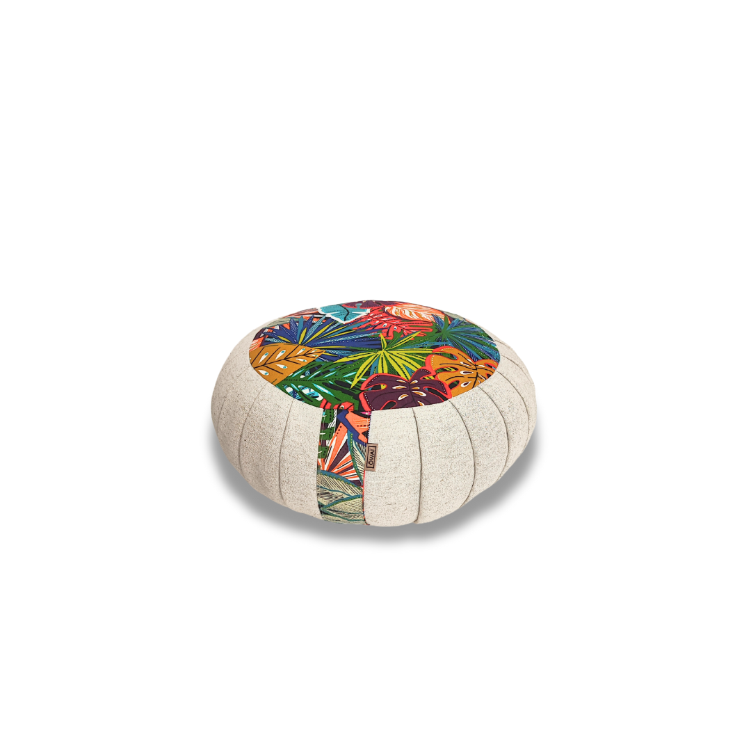Coussin de méditation - Zafu Tropical