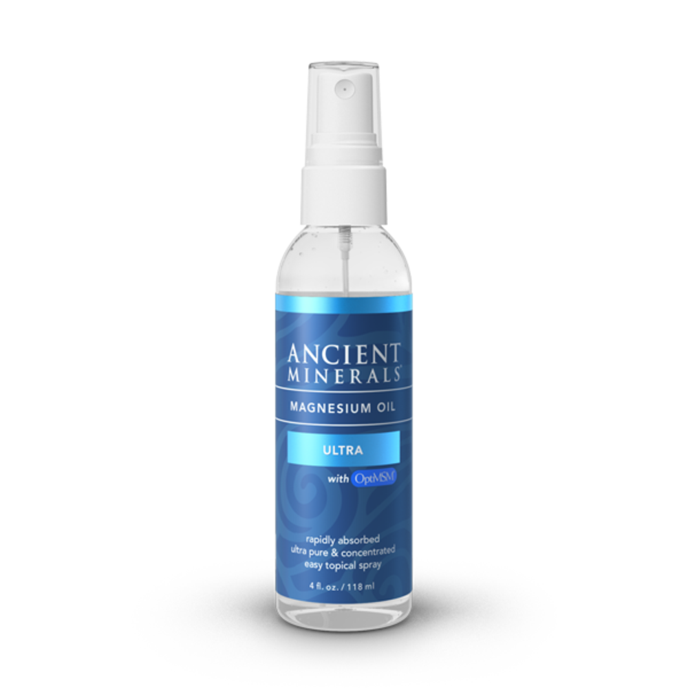 Ancient Minerals Magnesium Oil Ultra with OptiMSM - 118 ml Sensitive