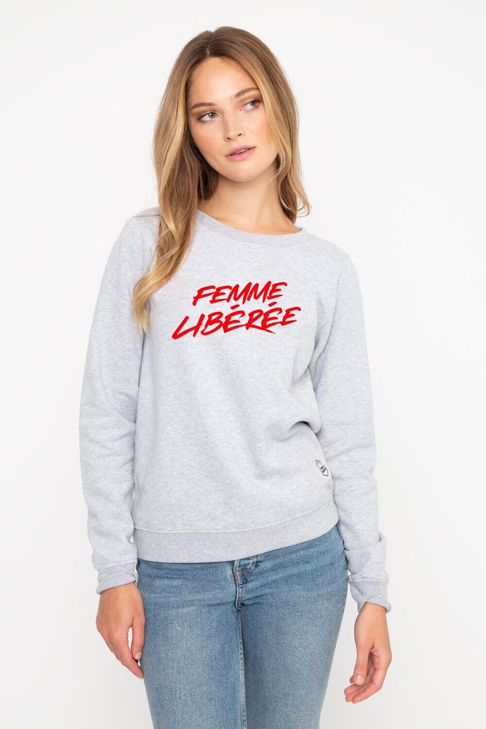 French Disorder Sweat Femme libéree heather grey