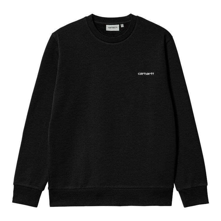 Carhartt Wip Sweat script em black/white