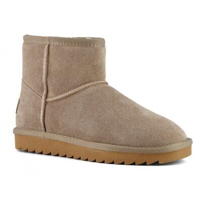 Winter boot suede taupe