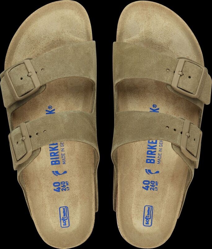 Birkenstock Arizona Suede Faded Khaki