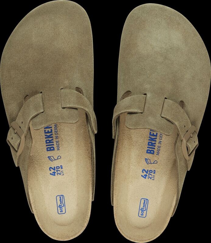 Birkenstock Boston suede Faded khaki