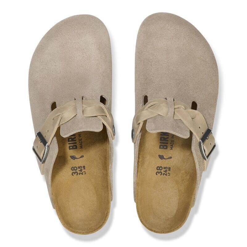 Birkenstock Boston Braived suede taupe