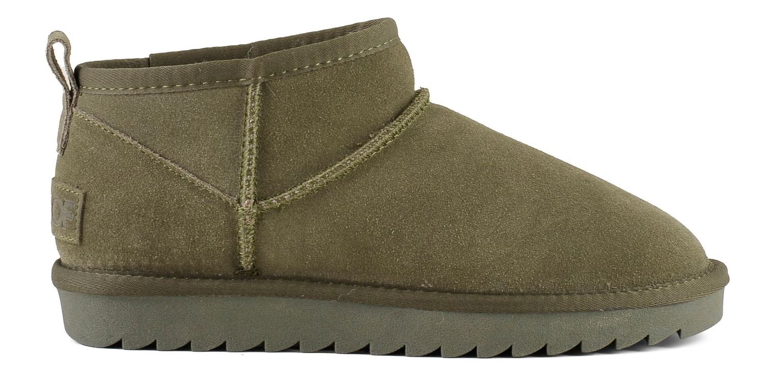 Short winter boot suede military