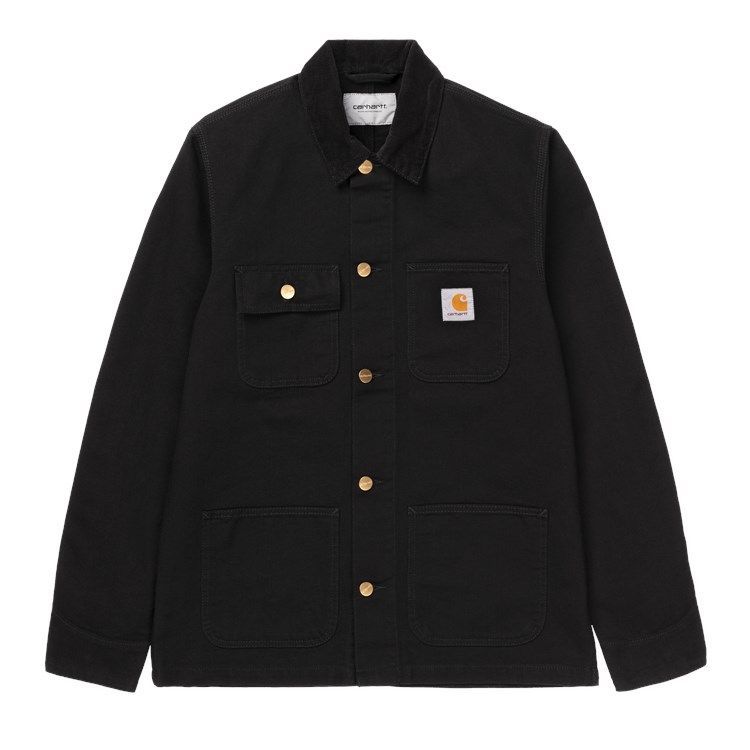 Carhartt Wip Michigan Coat  Black/Black Rinsed