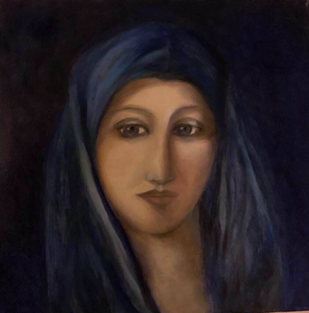 Painting 40x40 “Volto di Donna”