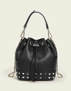 Borsa a Secchiello con Coulisse e Borchie