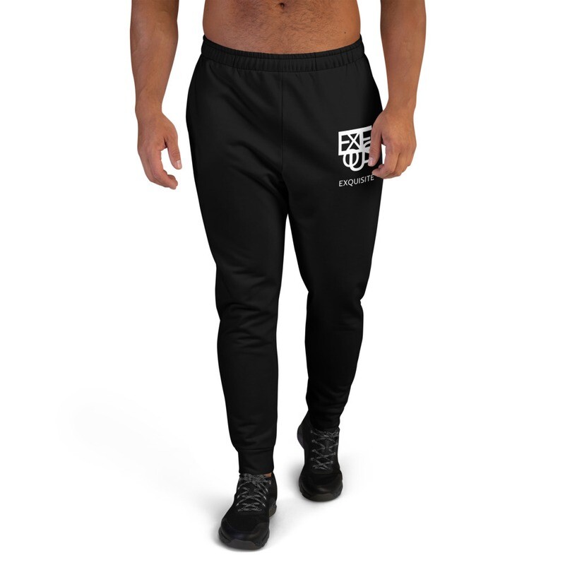Mens Black Exquisite Joggers