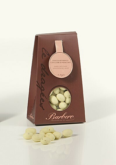 Dragées Pistacchio ricoperto con cioccolato bianco136 g
