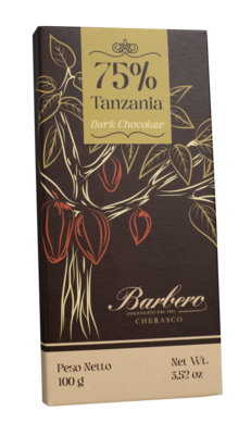 Tavoletta cioccolato origine Tanzania 75% 100 g