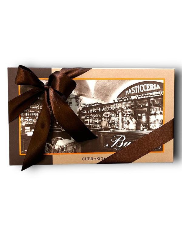 Scatola Baci di cherasco con foto antica,400 gr 