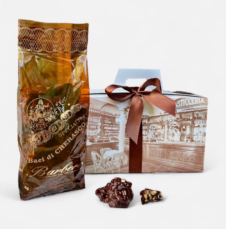 Astuccio antica Pasticceria Barbero - Baci di Cherasco