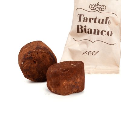 Tartufi classici al cioccolato bianco scatola 140 g