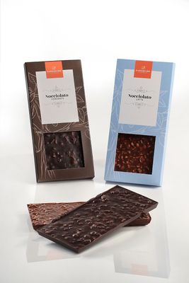 Nocciolato - tavoletta latte o fondente con nocciole 100 g