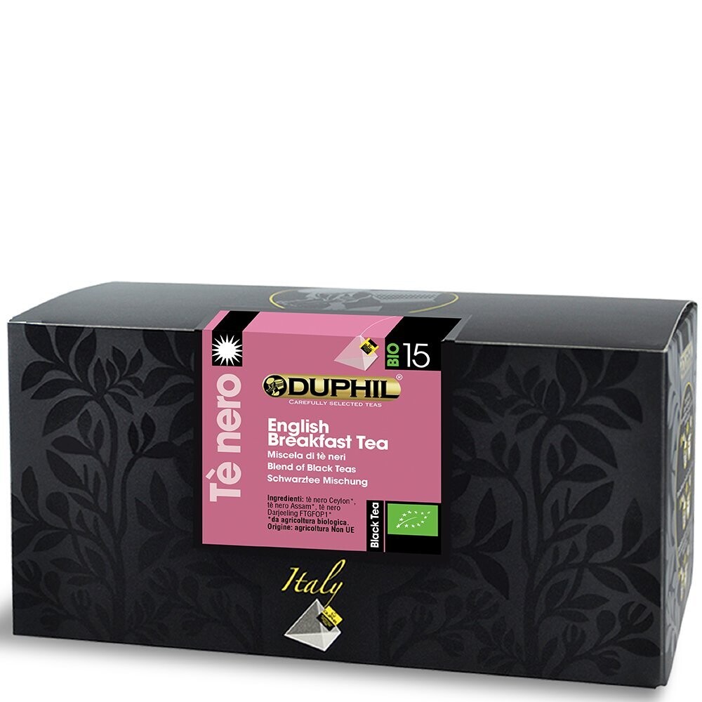 20 bustine piramidali tè nero English Breakfast Tea BIO