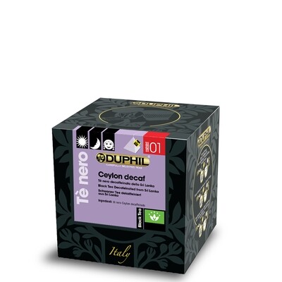 10 bustine piramidali tè nero Ceylon decaffeinato