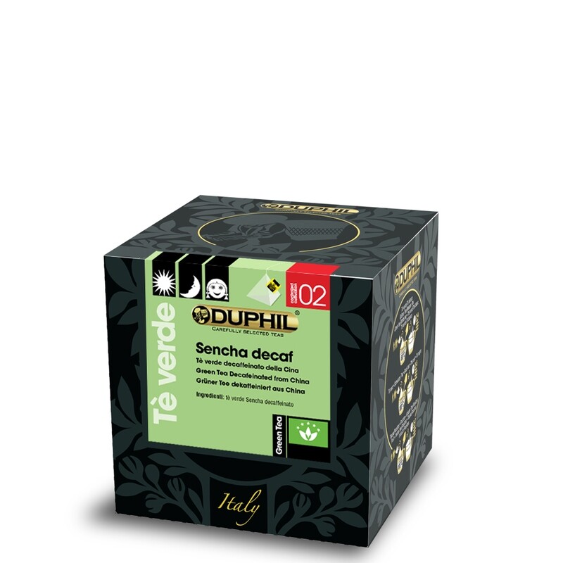 10 bustine piramidali tè verde Sencha decaffeinato