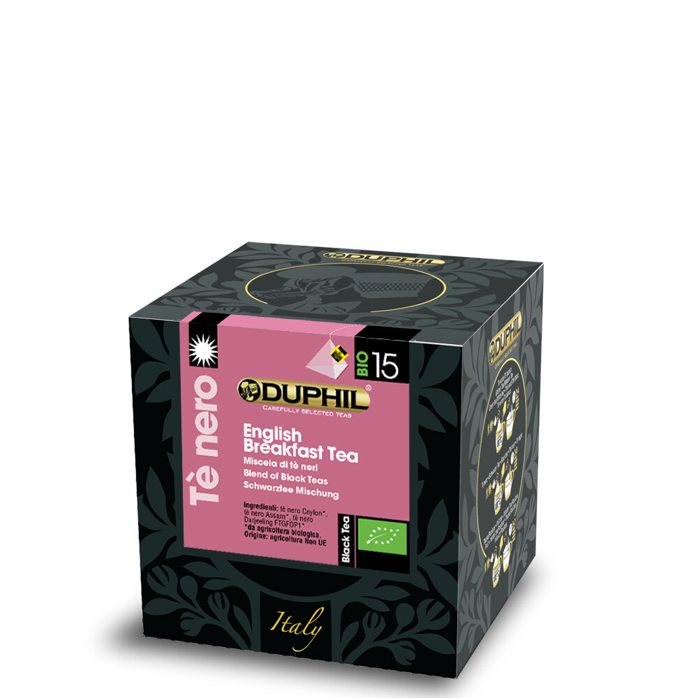 10 bustine piramidali tè nero English Breakfast Tea BIO