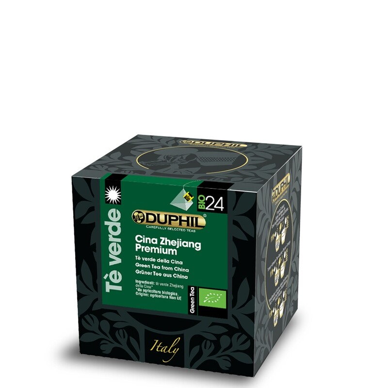 10 bustine piramidali tè verde Cina Zhejiang Premium