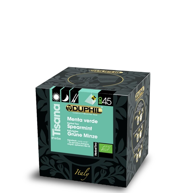 10 bustine piramidali tisana Menta Verde BIO