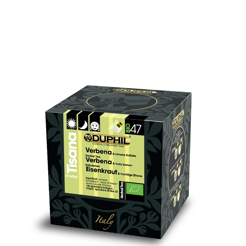 10 bustine piramidali tisana Verbena & Limone fruttato BIO