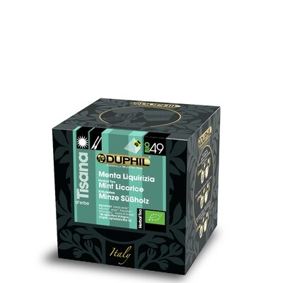 10 bustine piramidali tisana Menta Liquirizia BIO