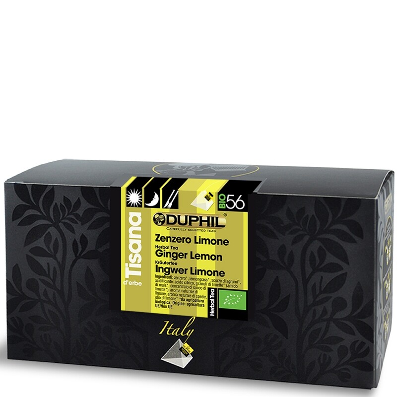 20 bustine piramidali tisana Zenzero & Limone BIO
