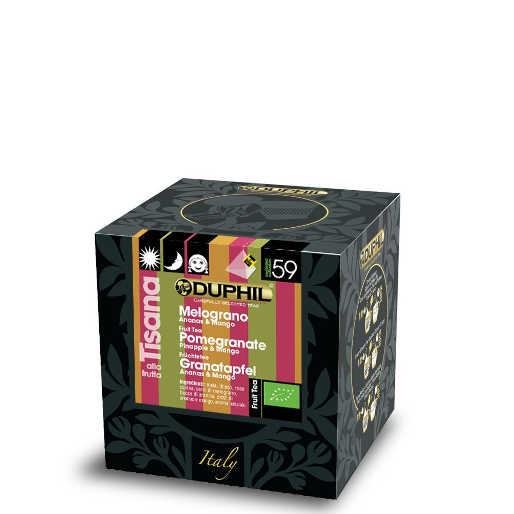 10 Pyramid Bags fruit tea  Pomegranate, Pineapple &  Mango BIO