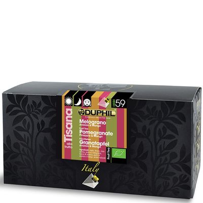 20 bustine piramidali tisana Melograno, Ananas & Mango BIO