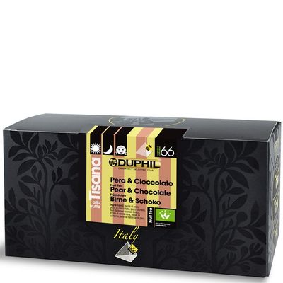 20 bustine piramidali tisana Pera & Cioccolato