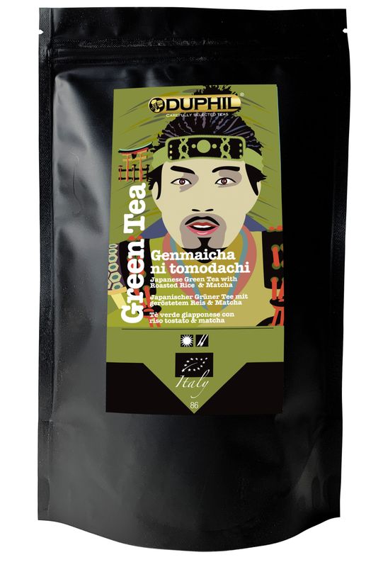 Tè verde Giappone Genmaicha ni tomodachi BIO sfuso