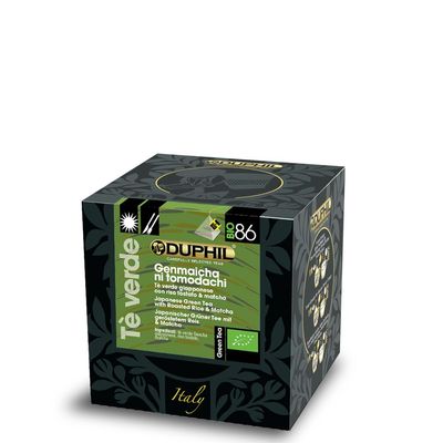 10 bustine piramidali tè verde Genmaicha ni tomodachi BIO
