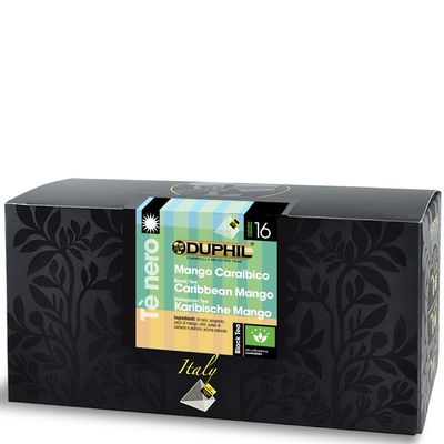 20 bustine piramidali tè nero Mango Caraibico